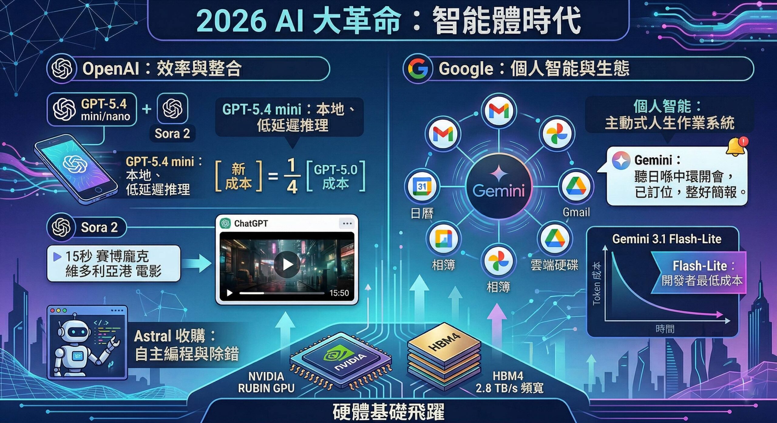 【2026 AI 春季大爆發】從對話到執行：OpenAI 與 Google 的終極代理人之戰